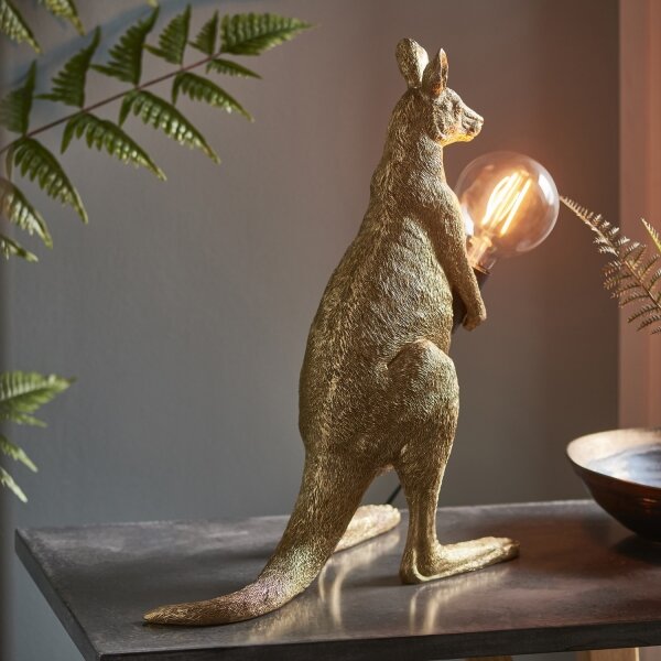 Endon 95075 - Lampă de masă KANGAROO 1xE27/10W/230V aurie