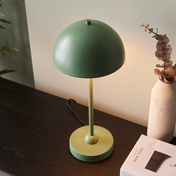 Lampă de masă SAROMA Endon 98495, 1xE14/7W/230V, verde