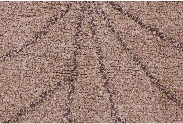 Covor pentru copii roz lavabil/țesut manual din bumbac 120x180 cm Monstera Vintage Nude – Lorena Canals