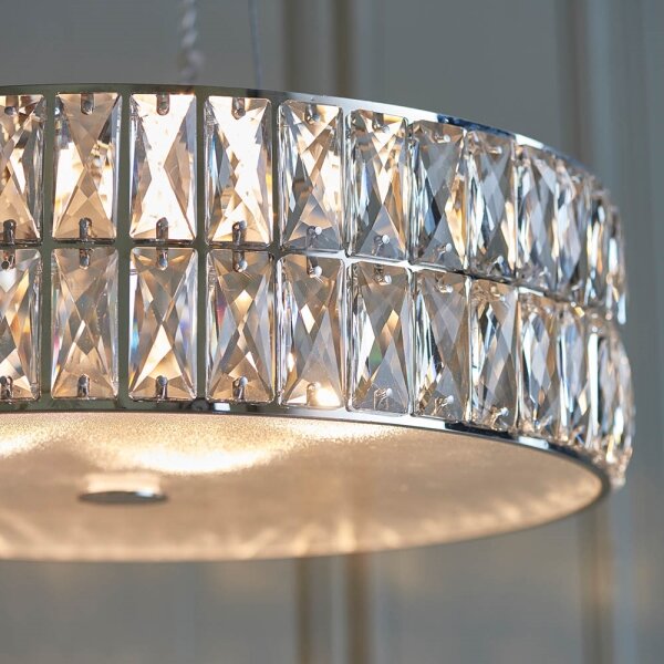 Endon 76513 - Lustră LED suspendată VERINA, 5 x LED / 5 W / 230 V, crom lucios