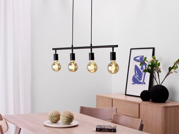 Cottex T1924SV - Lustră suspendată pe cablu ARC, 4xE27/60W/230V