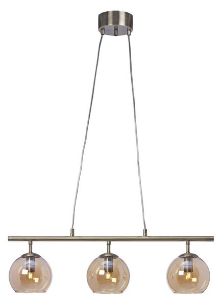 Cottex T2493AA - Lustru pe cablu CAPELLA, 3xE14/40W/230V, fumuriu/maro