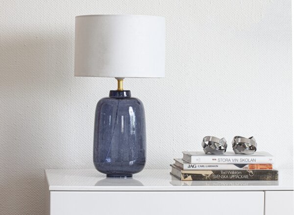 Lampă de masă BLAKE Cottex 8000110-3000, 1xE27/8W/230V, albastră