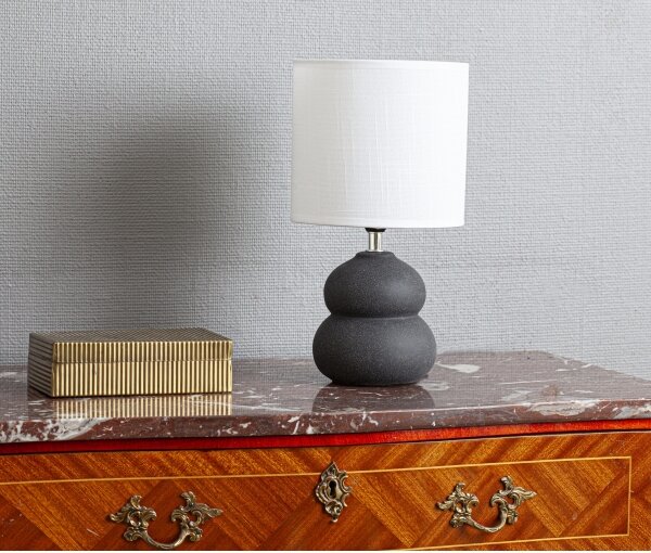 Lampă de masă LUCIE Cottex 8000120-4000, 1xE14/8W/230V, gri