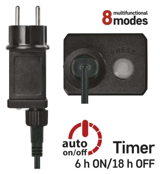 Instalație LED pentru exterior 80xLED/8 funcții 13m multicolor IP44