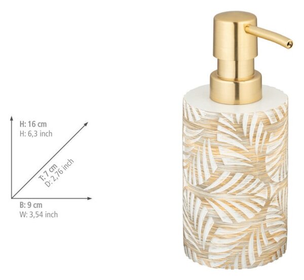 Dozator de săpun lichid bej din polirășină 490 ml Terralba – Wenko