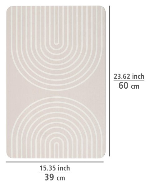 Covoraș de baie bej din diatomit 39x60 cm Nazca – Wenko