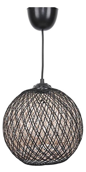 Lustră pe cablu JUTE 1xE27/60W/230V negru