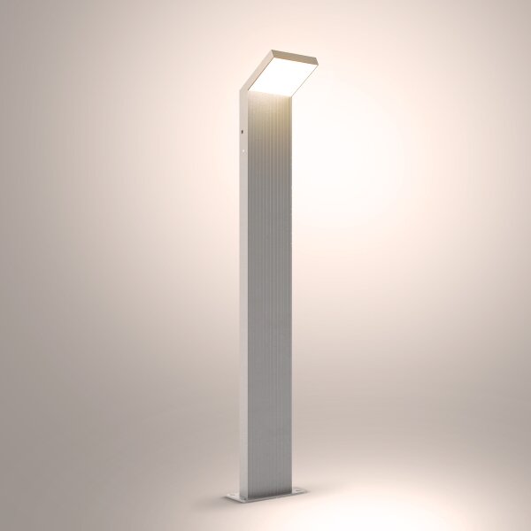 Brilagi - Lampă de exterior LED RIANO, 8 W, 230 V, argintie, IP65, 80 cm