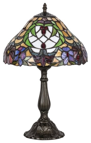 Lampă de masă cu abajur din sticlă vitrată Tiffany MIRELLA 1xE27/60W/230V Rabalux 8090