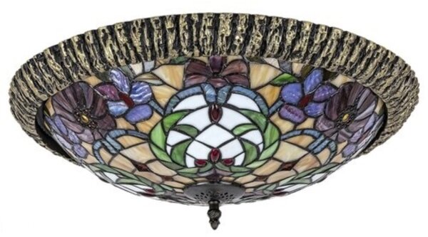 Rabalux 8087 - Plafonieră Tiffany MIRELLA din vitralii, 2xE27/60W/230V