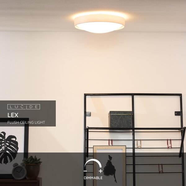 Plafonieră Lucide 08109/02/31 LEX 2xE27/9W/230V alb