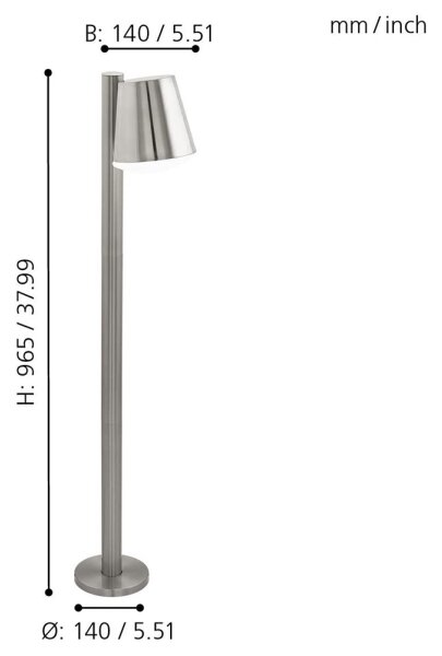 Eglo 33563 - Lampă de exterior LED dimabilă CALDIERO-C, 1xE27/9W/230V, IP44