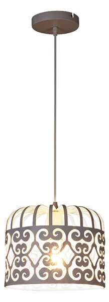 Rabalux 2161 - Lustră ALESSANDRA 1xE27/60W/230V alb