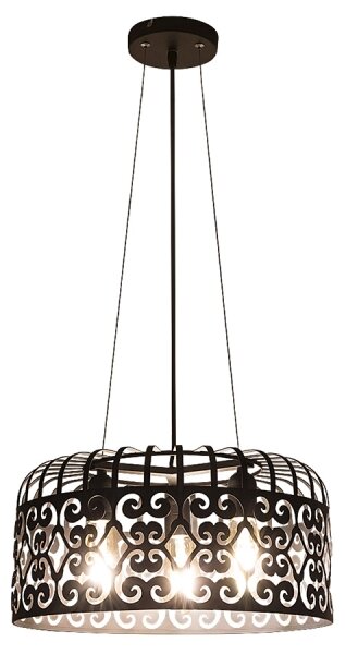 Rabalux 2158 - Lustră ALESSANDRA 3xE27/60W/230V negru
