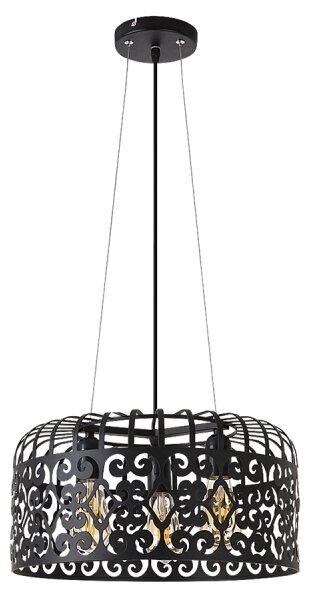 Rabalux 2158 - Lustră ALESSANDRA 3xE27/60W/230V negru