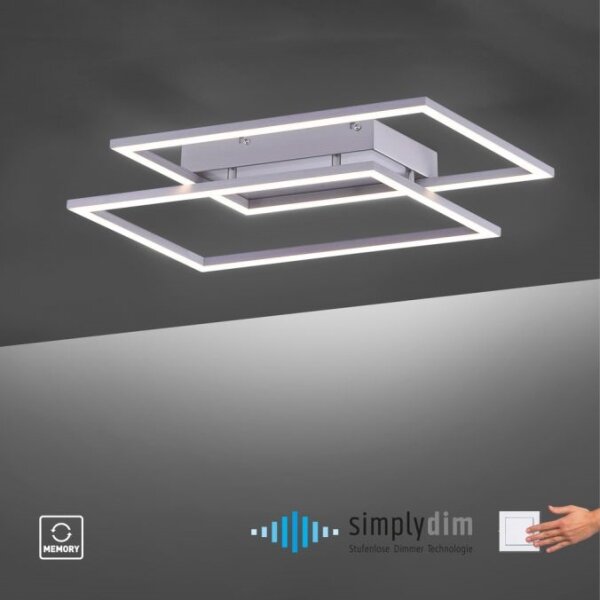 Paul Neuhaus 8192-55 - LED Lustră aplicată dimmabilă INIGO 2xLED/12W/230V