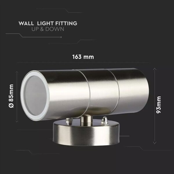 Aplică perete exterior 2xGU10/35W/230V IP44