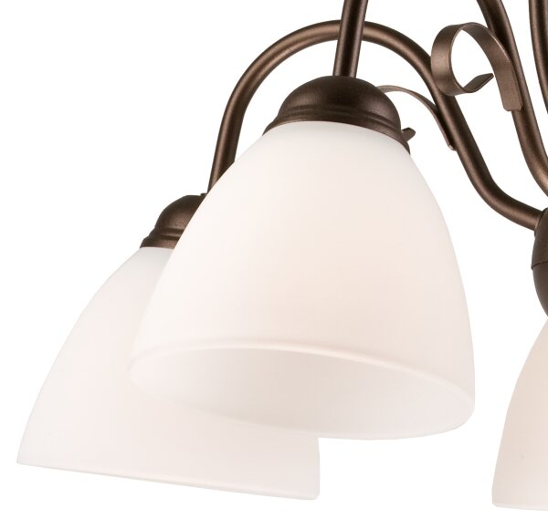 Lustră pe lanț ADELLE 5xE27/60W/230V