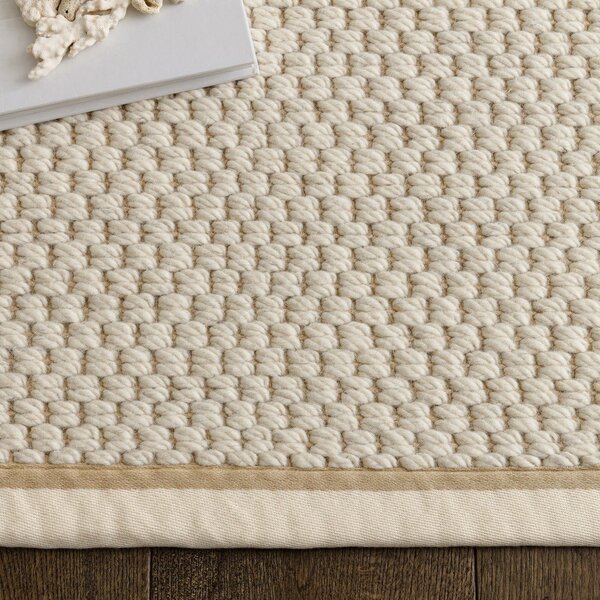 Covor tip traversă crem reversibil, țesut manual din amestesc de lână 67x240 cm Korra Double Loop – Asiatic Carpets