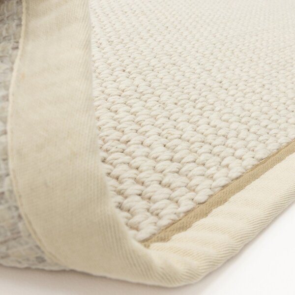 Covor tip traversă crem reversibil, țesut manual din amestesc de lână 67x240 cm Korra Double Loop – Asiatic Carpets
