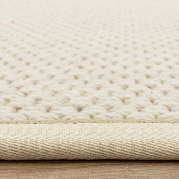 Covor tip traversă crem reversibil, țesut manual din amestesc de lână 67x240 cm Korra Double Loop – Asiatic Carpets