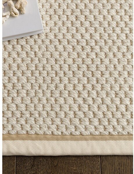 Covor tip traversă crem reversibil, țesut manual din amestesc de lână 67x240 cm Korra Double Loop – Asiatic Carpets