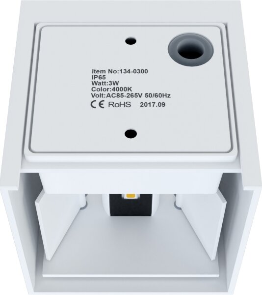APLED - LED Aplică perete exterior CUBE 2xLED/3W/230V IP65