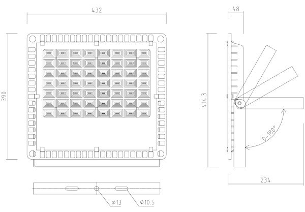 APLED - Proiector exterior LED PRO LED/200W/230V IP66 20000lm 6000K