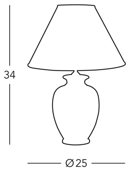 Kolarz 0014.73S.6 - Lampă de masă GIARDINO 1x E27/100W/230V