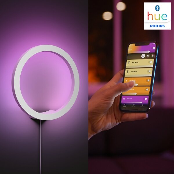Philips 40901/31/P9 Hue SANA LED RGBW stropní stmívatelné svítidlo 20W/230V