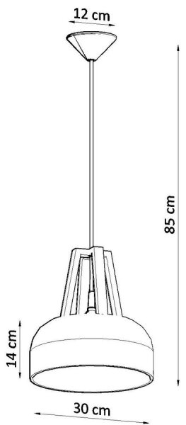 Lustră pe cablu CASCO 1xE27/60W/230V