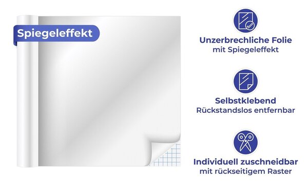 Autocolant de tip oglindă 58x150 cm – Wenko