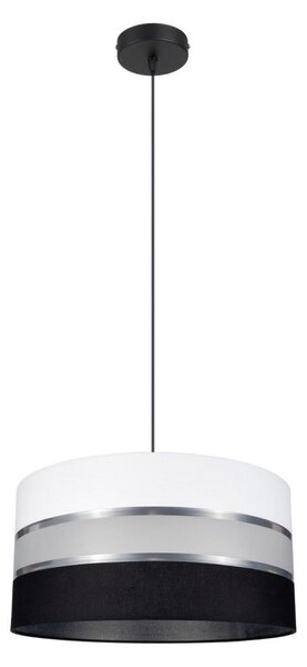 Lustră pe cablu CORAL 1xE27/60W/230V alb-negru