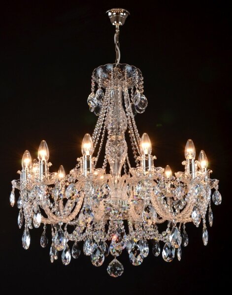 Lustră de cristal pe lanț Wranovsky JWZ124122101 IMPERIAL 12xE14/40W/230V