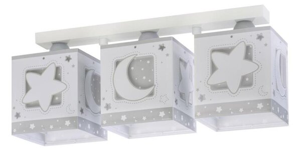 Plafonieră pentru copii Dalber 63233NE MOONLIGHT 3xE27/60W/230V
