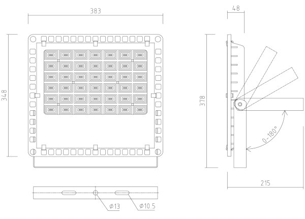 APLED - Proiector exterior LED PRO LED/150W/230V IP66 15000lm 6000K