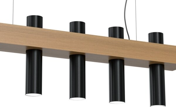 Lustră pe cablu WEST 5xGU10/25W/230V negru