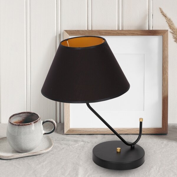 Lampă de masă VICTORIA 1xE27/60W/230V negru