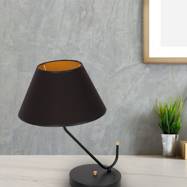 Lampă de masă VICTORIA 1xE27/60W/230V negru