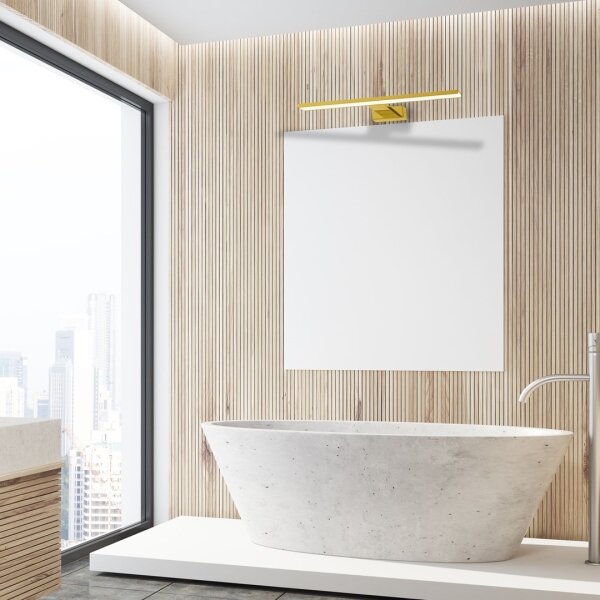 Lumină LED pentru oglindă de baie SHINE LED/13,8W/230V, 60 cm, IP44, auriu