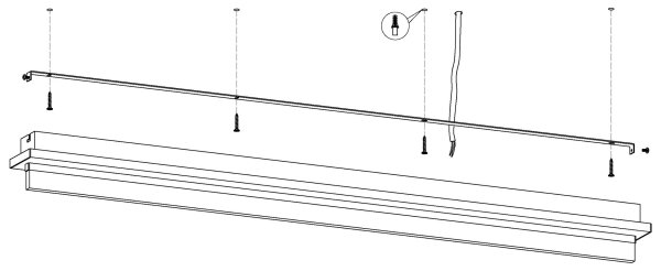 Eglo 98494 - Plafonieră LED SPADAFORA LED/25W/230V