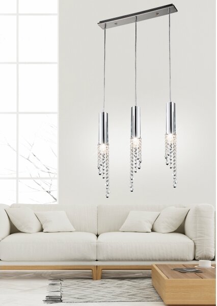 Lustră LED pe cablu DUERO 3xLED/3W/230V