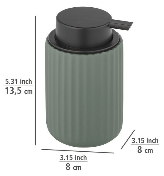 Dozator din ceramică pentru săpun Wenko Belluno, verde