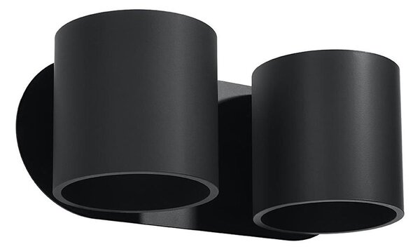 Sollux SL.0660 - Aplica de perete ORBIS 2xG9/40W/230V negru