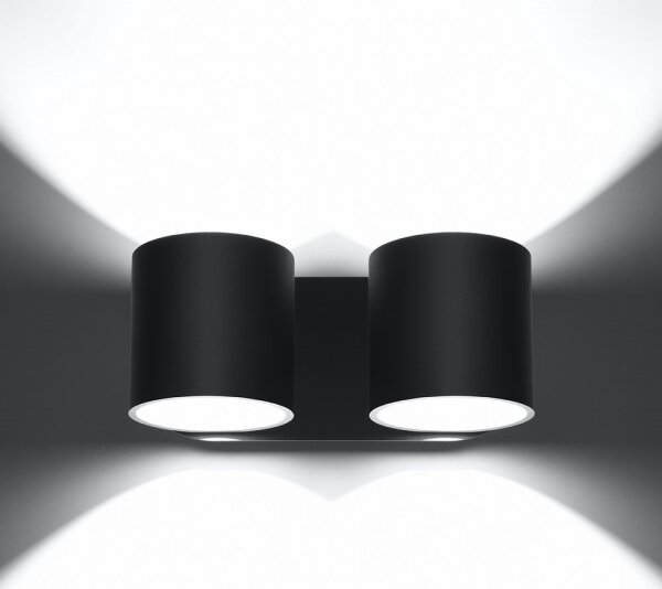 Sollux SL.0660 - Aplica de perete ORBIS 2xG9/40W/230V negru