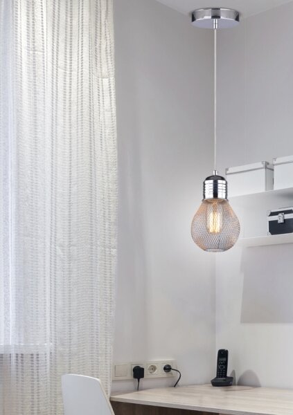 Lustră pe cablu GLIVA 1xE27/60W/230V