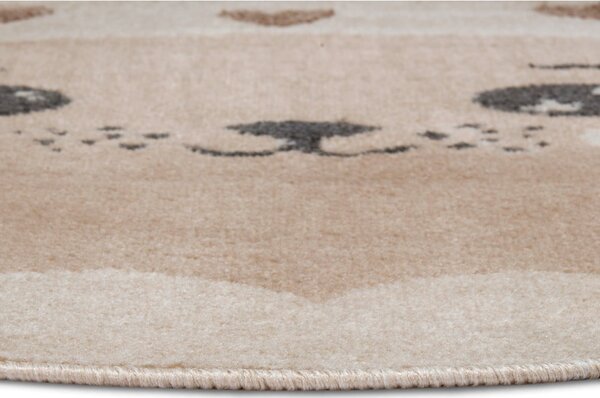 Covor pentru copii bej ø 100 cm Cat – Hanse Home