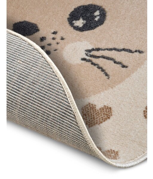 Covor pentru copii bej ø 100 cm Cat – Hanse Home