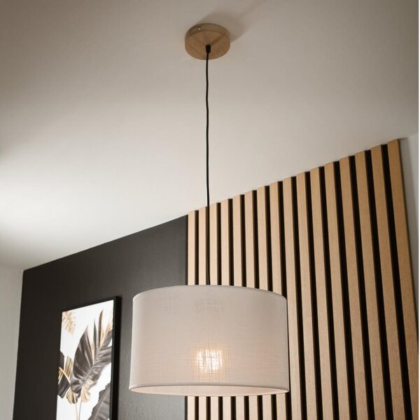 Lustr pe cablu ANTONIO 1xE27/60W/230V stejar